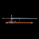 SWMZ-1006 Swordier Type XVIa Longsword – Sharpened Spring Steel Blade, Full Genuine Leather Hilt & Scabbard, Battle Ready